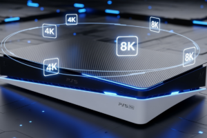 PS5 Pro com design futurista, suporte a 4K e 8K e SSD de 2 TB
